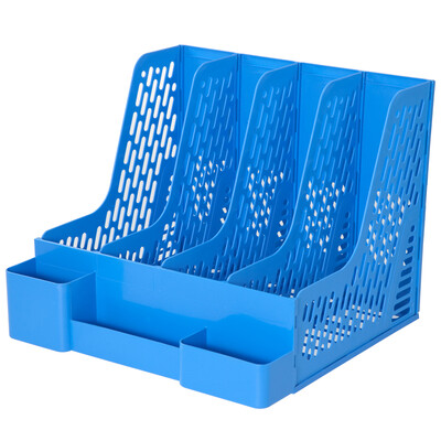 COMIX B2034 with multi-function pen holder quad data frame file frame file basket blue
COMIX B2034 with multi-function pen holder quad data frame file frame file basket blue
