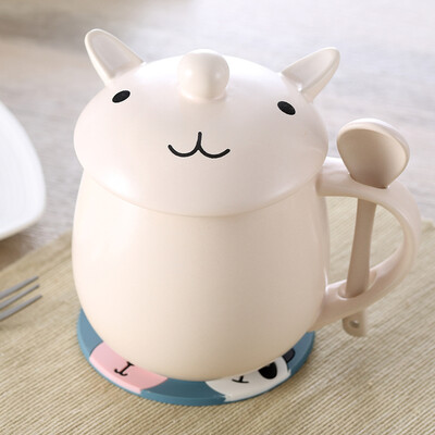 【Jingdong Supermarket】 Beisi Si Meng series of creative cartoon ceramic mug with a lid with a spoon kitten
【Jingdong Supermarket】 Beisi Si Meng series of creative cartoon ceramic mug with a lid with a spoon kitten