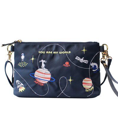 Flower princess animal planet embroidery printing art messenger bag shoulder handle nylon handbags 1611XSD003 blue
Flower princess animal planet embroidery printing art messenger bag shoulder handle nylon handbags 1611XSD003 blue