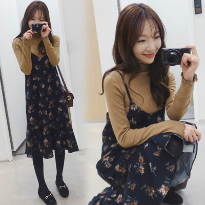 Xian Ya Korean version of the straps floral chiffon dress in the long section of the loose was thin leaves leaves the sleeveless dress zx17283 blue
Xian Ya Korean version of the straps floral chiffon dress in the long section of the loose was thin leaves leaves the sleeveless dress zx17283 blue