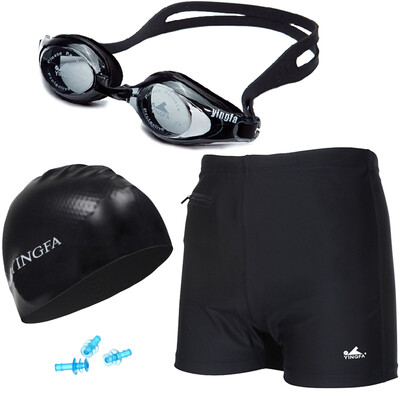 YINGFA swim trunks swimmer swimmer hat earplugs swim four-piece swimmer swimwear swim cap swim suit swim suit 2917 black XL
YINGFA swim trunks swimmer swimmer hat earplugs swim four-piece swimmer swimwear swim cap swim suit swim suit 2917 black XL