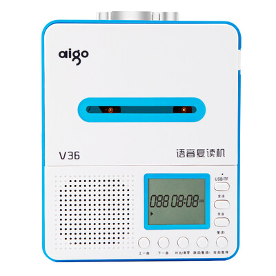 Patriot aigo high fidelity voice repeat machine V36 U disk TF card MP3 tape player primary school student tape recorder English learning machine blue
Patriot aigo high fidelity voice repeat machine V36 U disk TF card MP3 tape player primary school student tape recorder English learning machine blue