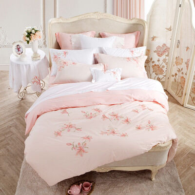Tevel Bedding Home Textiles Pure cotton embroidery four-piece set of 40 high-density fence flowers 15 meters bed 200 230cm
Tevel Bedding Home Textiles Pure cotton embroidery four-piece set of 40 high-density fence flowers 15 meters bed 200 230cm