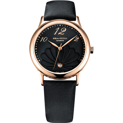 Seagull SEAGULL Simple&casual style Sui Ling series of automatic mechanical female table nail black disc gold circle with 513935013L
Seagull SEAGULL Simple&casual style Sui Ling series of automatic mechanical female table nail black disc gold circle with 513935013L