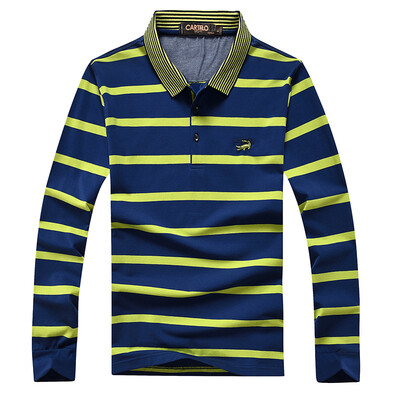 CARTELO) long-sleeved T-shirt male lapel striped men's casual POLO shirt 16001KE0903 fruit green
CARTELO) long-sleeved T-shirt male lapel striped men's casual POLO shirt 16001KE0903 fruit green