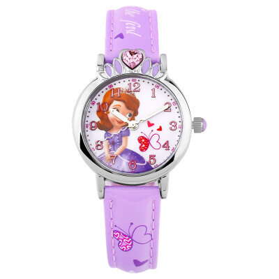 Disney children's watch girl ice and snow odd school pupil watch Aisha princess luminous pointer watch girl quartz watch 54153L
Disney children's watch girl ice and snow odd school pupil watch Aisha princess luminous pointer watch girl quartz watch 54153L