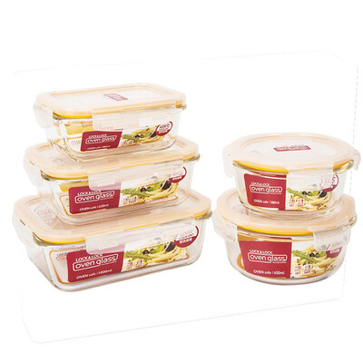 Lock & lock Microwave Cooker Glass Set Fresh Box Set Five-piece Set (380ml * 2 + 500ml * 2 + 1000ml) LLG445S912
Lock & lock Microwave Cooker Glass Set Fresh Box Set Five-piece Set (380ml * 2 + 500ml * 2 + 1000ml) LLG445S912