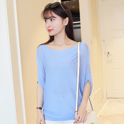 VIVAHEART Korean casual sunscreen loose collar collar shirt shirt sweater T-shirt female VWTD172444 blue uniform
VIVAHEART Korean casual sunscreen loose collar collar shirt shirt sweater T-shirt female VWTD172444 blue uniform