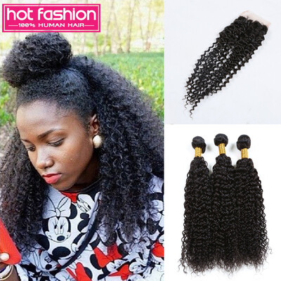 3 Bundles With Closure Brazilian Curly Hair With Closure Brazilian Hair Style 100% Virgin Human Hair With Closure Free Shipping
3 Bundles With Closure Brazilian Curly Hair With Closure Brazilian Hair Style 100% Virgin Human Hair With Closure Free Shipping