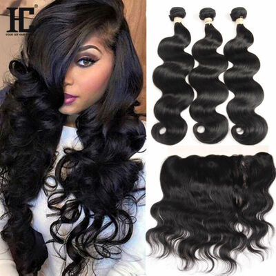 Ear To Ear Lace Frontal Closure With Bundles Peruvian Virgin Hair Body Wave With Closure Human Hair Bundles With Frontal Closure
Ear To Ear Lace Frontal Closure With Bundles Peruvian Virgin Hair Body Wave With Closure Human Hair Bundles With Frontal Closure