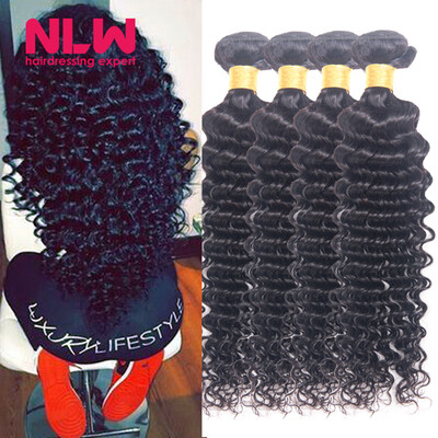 Bouncy Top Quality NLW Products Brazilian Virgin Hair Deep Wave 4 Bundles 8A Unprocessed Free Shipping Full&Thick
Bouncy Top Quality NLW Products Brazilian Virgin Hair Deep Wave 4 Bundles 8A Unprocessed Free Shipping Full&Thick