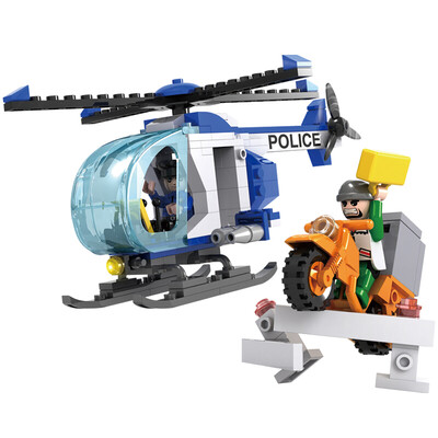 COGO) City Police Series Building Blocks Helicopters Children's Puzzle Assembling Toys Combining Anti-Terrorist Police Blocks 13910
COGO) City Police Series Building Blocks Helicopters Children's Puzzle Assembling Toys Combining Anti-Terrorist Police Blocks 13910