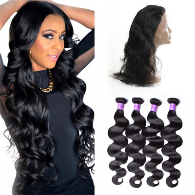 360 Lace Frontal Closure With Bundles Body Wave 8A Mink Brazilian Virgin Hair Body Wave With Closure 2 3 Bundles With Closure
360 Lace Frontal Closure With Bundles Body Wave 8A Mink Brazilian Virgin Hair Body Wave With Closure 2 3 Bundles With Closure
