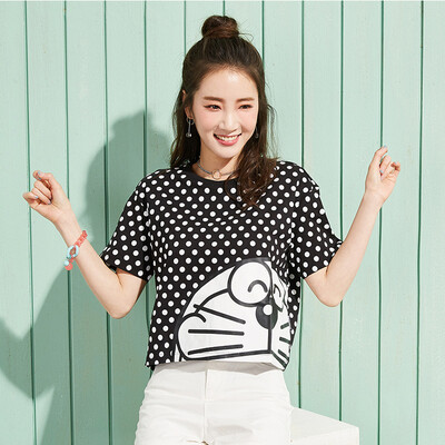 Semir T-shirt summer round necklace cartoon head wave point printing half sleeve T-shirt 12216000134 black tone
Semir T-shirt summer round necklace cartoon head wave point printing half sleeve T-shirt 12216000134 black tone