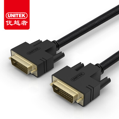 UNITEK DVI cable dvi-d cable 3 m 24 1 computer connected display TV line male to public high-definition digital video cable Y-C209A
UNITEK DVI cable dvi-d cable 3 m 24 1 computer connected display TV line male to public high-definition digital video cable Y-C209A