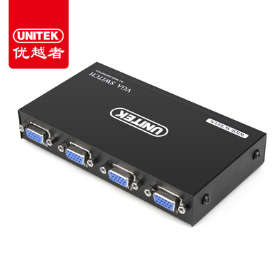 UNITEK VGA switch four into a high-definition video converter 4 into a cutting screen multiple host computer monitor monitoring sharing device U-8705
UNITEK VGA switch four into a high-definition video converter 4 into a cutting screen multiple host computer monitor monitoring sharing device U-8705