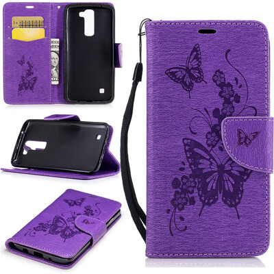 Фиолетовая бабочка с тиснением Классическая флип-обложка с функцией подставки и слотом для кредитных карт для LG K7/K8
Фиолетовая бабочка с тиснением Классическая флип-обложка с функцией подставки и слотом для кредитных карт для LG K7/K8