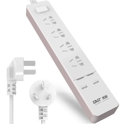 SAST C838 plug-in power socket plug-in board 2 meters four-hole intelligent 2USB interface with switch rose gold
SAST C838 plug-in power socket plug-in board 2 meters four-hole intelligent 2USB interface with switch rose gold