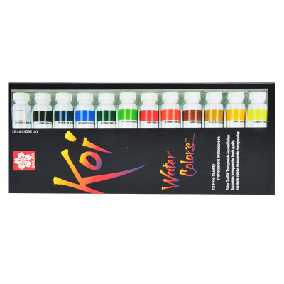 Cherry Sakura Koi full transparent watercolor 12 color suit 12ml XMW12L Japanese imports
Cherry Sakura Koi full transparent watercolor 12 color suit 12ml XMW12L Japanese imports