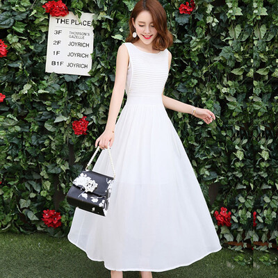 A bowl of morning 2017 summer Korean long skirt Slim was thin temperament simple round neck large size women sleeveless dress S72R0020A7XL white
A bowl of morning 2017 summer Korean long skirt Slim was thin temperament simple round neck large size women sleeveless dress S72R0020A7XL white