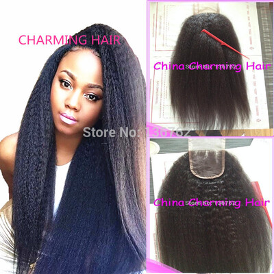 Free Parted Coarse Yaki Kinky Straight 4''x3.5'' Top Closure Slightly Bleached Knots Brazilian Virgin Hair
Free Parted Coarse Yaki Kinky Straight 4''x3.5'' Top Closure Slightly Bleached Knots Brazilian Virgin Hair