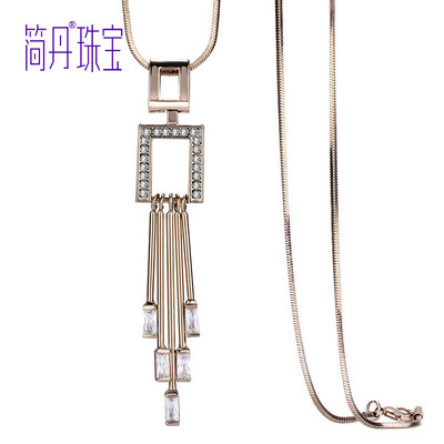 Jane Dan JIANDAN sweater chain female long fashion wild necklace pendant autumn&winter accessories luxury black
Jane Dan JIANDAN sweater chain female long fashion wild necklace pendant autumn&winter accessories luxury black