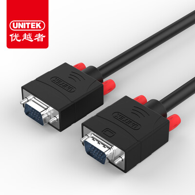 (UNITEK) VGA line vga3 + 6 engineering line computer monitor cable projectors 2 meters notebook TV HD video cable pure copper double magnetic ring Y-C513E
(UNITEK) VGA line vga3 + 6 engineering line computer monitor cable projectors 2 meters notebook TV HD video cable pure copper double magnetic ring Y-C513E