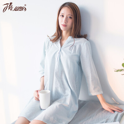 Top melon melon sleep dress female 2017 summer new cotton sleeves striped V-neck shirt casual underwear home service 80391 light blue stripes 170
Top melon melon sleep dress female 2017 summer new cotton sleeves striped V-neck shirt casual underwear home service 80391 light blue stripes 170