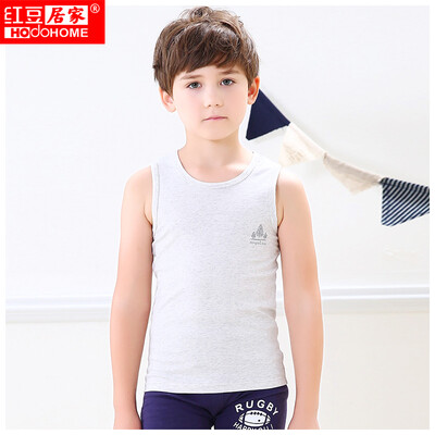 Reddish Home Hodohome Child Vest Boys in the big child cotton elastic backing sleeveless T-shirt plum gray 16590
Reddish Home Hodohome Child Vest Boys in the big child cotton elastic backing sleeveless T-shirt plum gray 16590