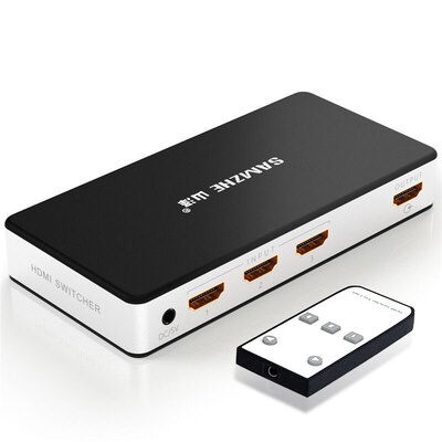 Shanze SAMZHE HV-603W HDMI three into a high-definition switch manual or infrared remote control switch 4K 2K high-definition video sharing display support 3D
Shanze SAMZHE HV-603W HDMI three into a high-definition switch manual or infrared remote control switch 4K 2K high-definition video sharing display support 3D
