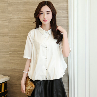 Siberian woman 2017 spring short-sleeved lapel solid color white buckle short section loose OL was thin shirt S71R0319A7M white
Siberian woman 2017 spring short-sleeved lapel solid color white buckle short section loose OL was thin shirt S71R0319A7M white
