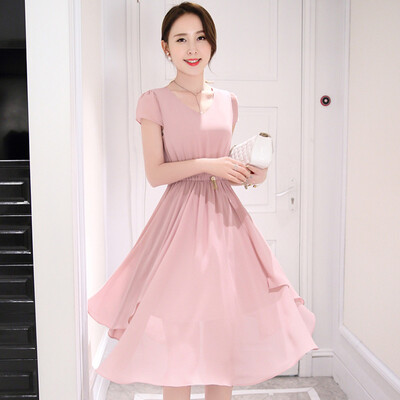 Siberian woman 2017 pink round neck ladies short sleeve temperament high waist chiffon dress with pin S72R0049A26M pink
Siberian woman 2017 pink round neck ladies short sleeve temperament high waist chiffon dress with pin S72R0049A26M pink