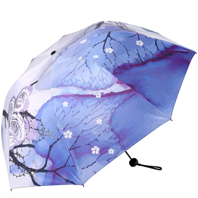 Paradise umbrella UPF50 Vinyl transfer three fold sun umbrella sunny umbrella 31821E picture outside the purple
Paradise umbrella UPF50 Vinyl transfer three fold sun umbrella sunny umbrella 31821E picture outside the purple