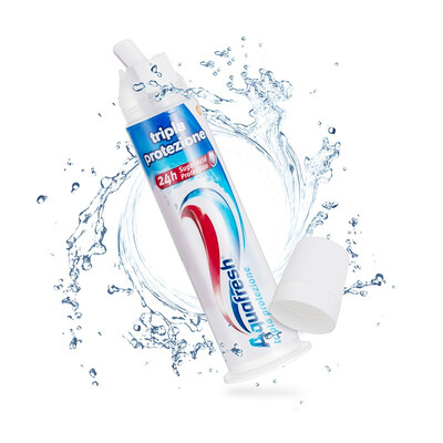 Aquafresh зубная паста толчок чистящими трехцветный вертикально зубная паста 100 мл (Европа импортировала)
Aquafresh зубная паста толчок чистящими трехцветный вертикально зубная паста 100 мл (Европа импортировала)