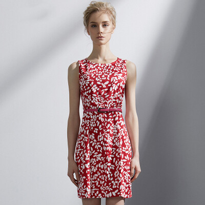 Marc Rebecca red print dress Slim thin A word skirt 72002E red bottom wave point XL code
Marc Rebecca red print dress Slim thin A word skirt 72002E red bottom wave point XL code
