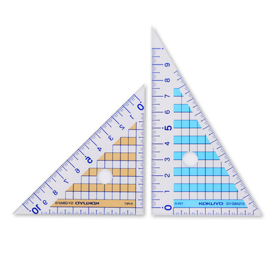 (KOKUYO) Japanese imports of students with a ruler ruler / triangular ruler / protractor / blue GY-GBA501
(KOKUYO) Japanese imports of students with a ruler ruler / triangular ruler / protractor / blue GY-GBA501