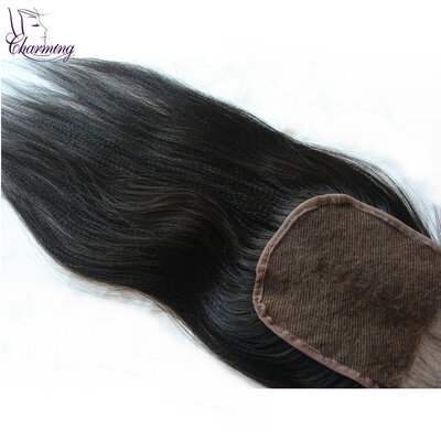 Yaki Straight Brazilian Lace Closure Bleached Knots Virgin Human Hair Lace Front 5x5 Full Lace Frontal Closure Free Part
Yaki Straight Brazilian Lace Closure Bleached Knots Virgin Human Hair Lace Front 5x5 Full Lace Frontal Closure Free Part