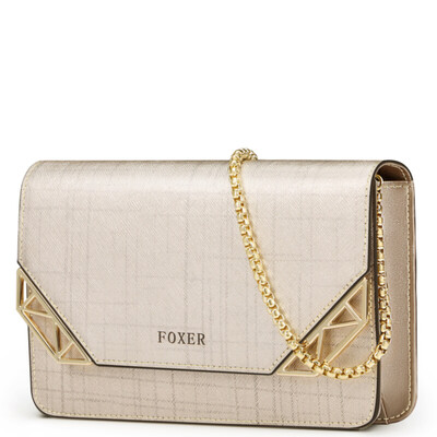 Gold fox (FOXER) handbags new geometric lattice pattern chain package fashion wild shoulder small square package trend devil lady bag 941013F1O gold
Gold fox (FOXER) handbags new geometric lattice pattern chain package fashion wild shoulder small square package trend devil lady bag 941013F1O gold