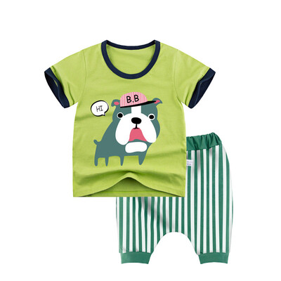 Yue Tong Lai children 's suit summer boys short - sleeved T - shirt harem pants summer suit Y1920 striped dog 100
Yue Tong Lai children 's suit summer boys short - sleeved T - shirt harem pants summer suit Y1920 striped dog 100