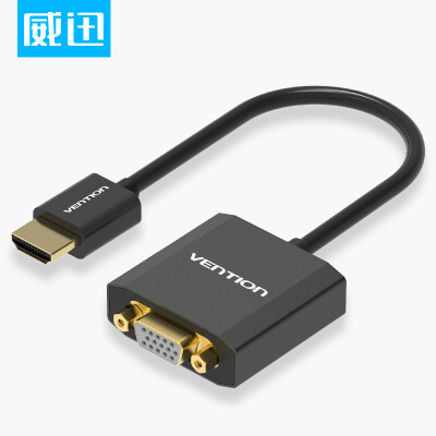VENTION HDMI to VGA cable converter with audio port HD video adapter adapter computer box connection TV monitor projector line black ACBC
VENTION HDMI to VGA cable converter with audio port HD video adapter adapter computer box connection TV monitor projector line black ACBC