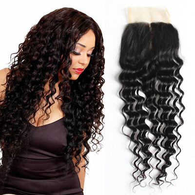 4"x4" Free Part Lace Closure Brazilian Deep Curly Virgin Human Hair Lace Closure Natural Black Color Deep Wave Closure
4"x4" Free Part Lace Closure Brazilian Deep Curly Virgin Human Hair Lace Closure Natural Black Color Deep Wave Closure