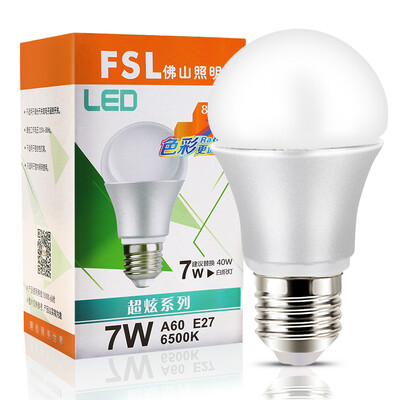 Foshan lighting FSL LED bulb energy-saving light bulb 7W big mouth E27 day spokes 6500K Hyun silver 2
Foshan lighting FSL LED bulb energy-saving light bulb 7W big mouth E27 day spokes 6500K Hyun silver 2