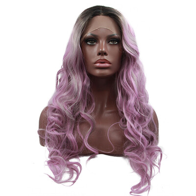 Anogol 3 Tones Grey Mix Purple Ombre Dark Roots Long Body Wave Peruca Laco Sintetico Wig Synthetic Lace Front Wigs
Anogol 3 Tones Grey Mix Purple Ombre Dark Roots Long Body Wave Peruca Laco Sintetico Wig Synthetic Lace Front Wigs