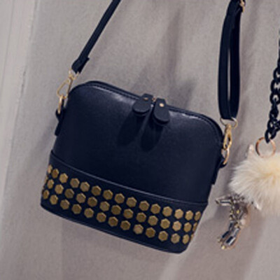 Hexagonal rivets small bag simple shoulder Messenger bag wild mini bag shell package as gift for women
Hexagonal rivets small bag simple shoulder Messenger bag wild mini bag shell package as gift for women