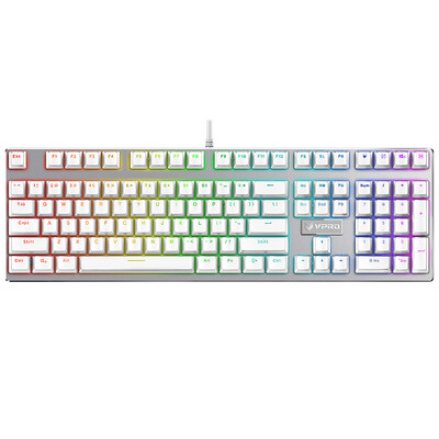 Rapoo V700RGB ice crystal version of the 108-key color backlit games mechanical keyboard backlight keyboard game keyboard computer keyboard white green axis
Rapoo V700RGB ice crystal version of the 108-key color backlit games mechanical keyboard backlight keyboard game keyboard computer keyboard white green axis