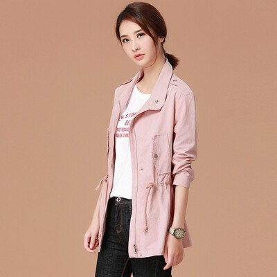City plus CITYPLUS 2017 autumn new women loose loose jacket casual solid color coat coat windbreaker CWWT178258 pink
City plus CITYPLUS 2017 autumn new women loose loose jacket casual solid color coat coat windbreaker CWWT178258 pink