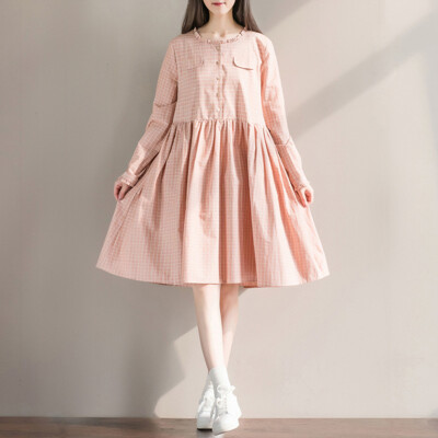 City Plus CITYPLUS 2017 Women's Fall New Style Retro Grange Long Sleeve Loose Long Long Shirt Dress CWQZ177152 Pink M
City Plus CITYPLUS 2017 Women's Fall New Style Retro Grange Long Sleeve Loose Long Long Shirt Dress CWQZ177152 Pink M