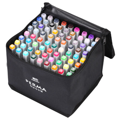 TRUECOLOR 72 color marker double head alcohol oily marker set student hand-painted comic design square bar bag MK2900A
TRUECOLOR 72 color marker double head alcohol oily marker set student hand-painted comic design square bar bag MK2900A