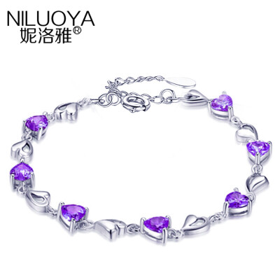 Nilea heart 925 silver bracelet female Korean fashion charm bracelet birthday gift to send his girlfriend
Nilea heart 925 silver bracelet female Korean fashion charm bracelet birthday gift to send his girlfriend