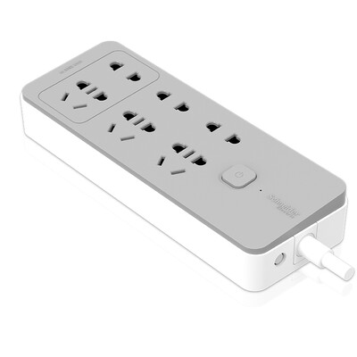 Schneider Electric (Schneider Electric) smart new national standard socket 6 1.8 m row wiring board board line board NSW1060_WE gray
Schneider Electric (Schneider Electric) smart new national standard socket 6 1.8 m row wiring board board line board NSW1060_WE gray
